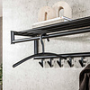 BelaLuz Moderne Industriële kledinghangers Jane 6 set gun metal