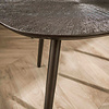 BelaLuz Modern industrieel salontafel Taro 2 set bladvormig bruin metal