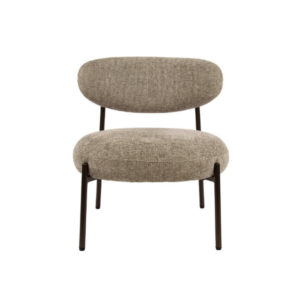 BelaLuz Modern Scandinavische fauteuil Tissee cargo zandkleur