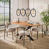 BelaLuz Industriële hanglamp Flint 4-lichts charcoal