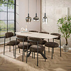 BelaLuz Moderne Industriële hanglamp Noor 3-lichts charcoal