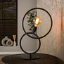 Industriële design tafellamp Loop 1-lichts charcoal