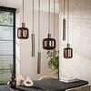 BelaLuz Moderne hotel chique hanglamp Calore 7-lichts Sienna brown