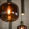 BelaLuz Moderne hotel chique hanglamp Calore 7-lichts Sienna brown