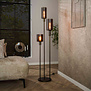 Moderne hotel chique vloerlamp Calore 3-lichts sienna brown