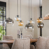 BelaLuz Moderne hanglamp Poly 7-lichts charcoal