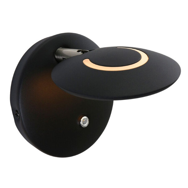 Steinhauer Moderne wandlamp Zenith LED zwart