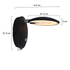Steinhauer Moderne wandlamp Zenith LED zwart