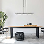 Modern Industrieel hanglamp Turound 4-lichts zwart met smoke glas