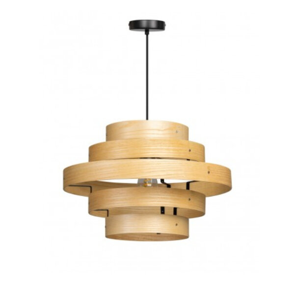 ETH Moderne Scandinavische hanglamp Oaknut 1-lichts 5 ringen Ø50 cm