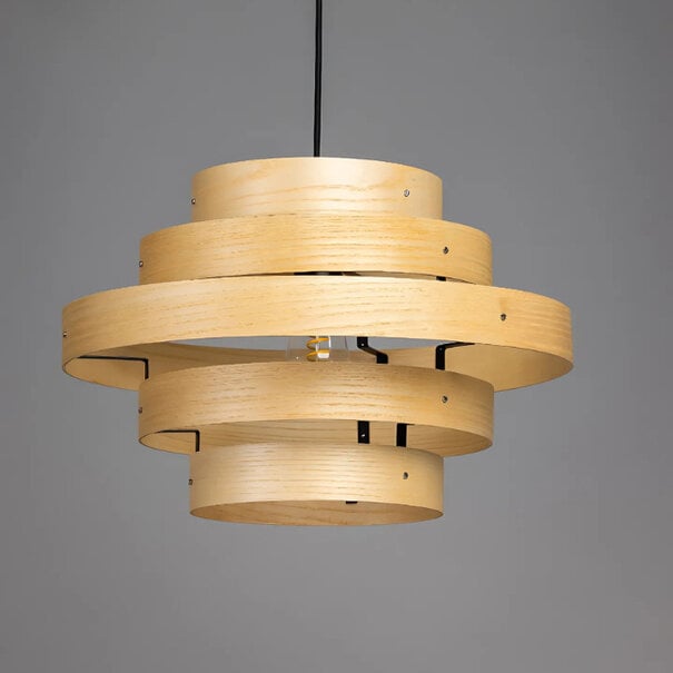 ETH Moderne Scandinavische hanglamp Oaknut 1-lichts 5 ringen Ø50 cm
