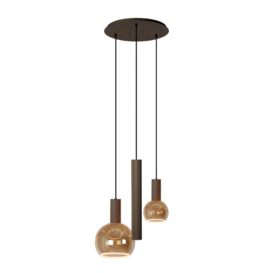 Hanglamp Riva 3-lichts Platinum Ø35 cm