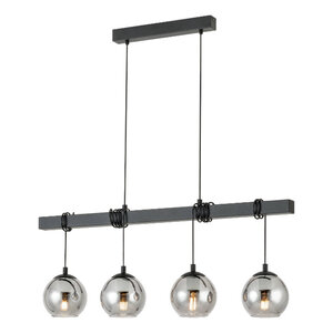Stars of Light Modern industriële hanglamp Argallo smoke glas