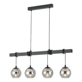 hanglamp Argallo 4-lichts smoke