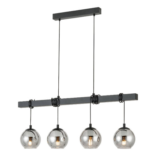 Modern industriële hanglamp Argallo smoke glas