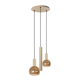 Hanglamp Riva 3-lichts Quartz