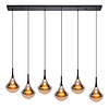 Stars of Lights Modern design hanglamp Almoster 6-lichts koper