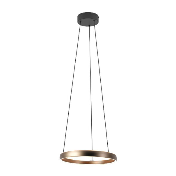 Stars of Lights Moderne minimalistische hanglamp Trabuco bruin Ø55 cm