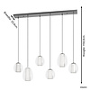 Stars of Lights Moderne minimalistische hanglamp Menorca 6-lichts wit glas