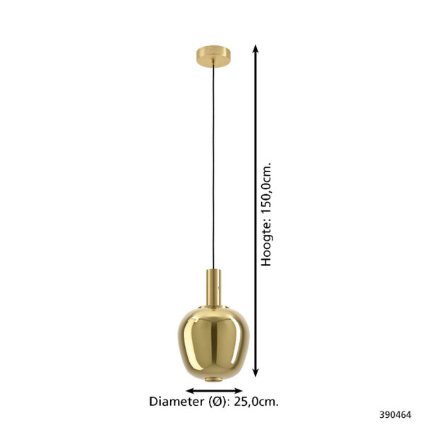 Stars of Lights Modern Hotel chique hanglamp Fruitera 1-lichts messing