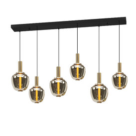 Hanglamp Fruitera 6-lichts messing