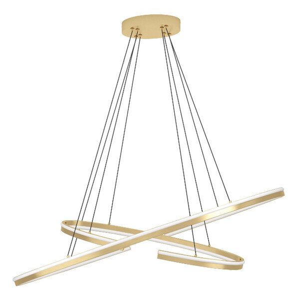 Stars of Lights Moderne hotel chique hanglamp Bogado 2-ringen goud