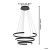 Stars of Lights Modern minimalistische hanglamp Labonete 3-rings LED zwart