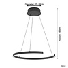 Stars of Lights Moderne minimalistische hanglamp Labonete zwart Ø80 cm