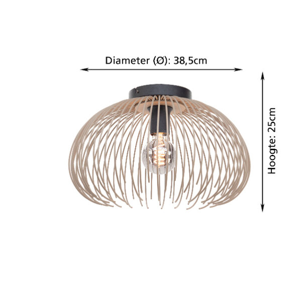 Stars of Light Modern Scandinavische plafondlamp Alhabia 1-lichts zand