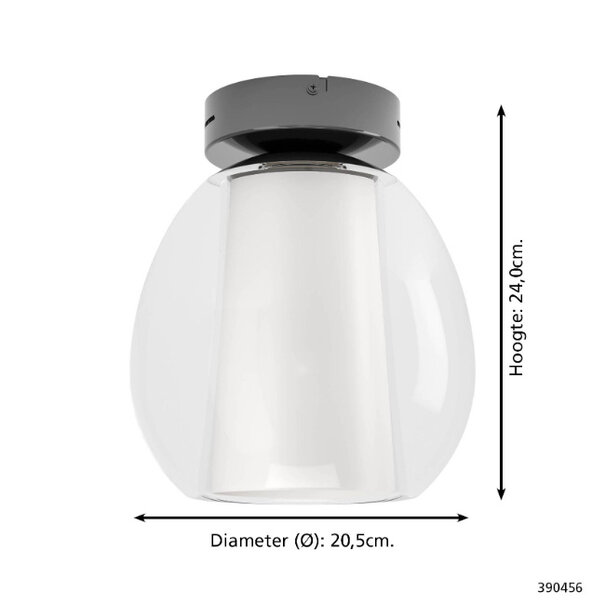 Stars of Lights Moderne plafondlamp Menorca 1-lichts wit