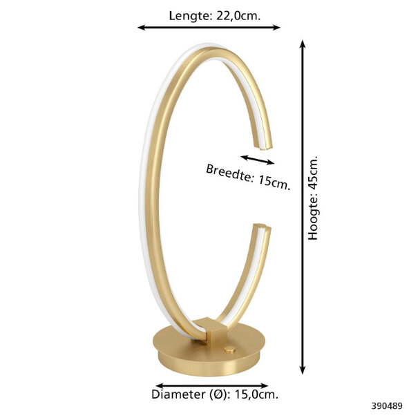 Stars of Lights Modern hotel chique tafellamp Bogado 1-lichts goud