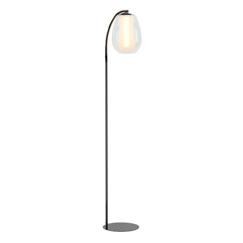 Moderne vloerlamp Menorca 1-lichts wit