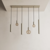 Ztahl Modern design hanglamp Riva 6-lichts Quartz
