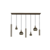 Ztahl Modern design hanglamp Riva 7-lichts Quartz