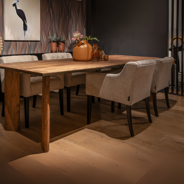 UrbanSofa Landelijke eetkamerfauteuil Raven