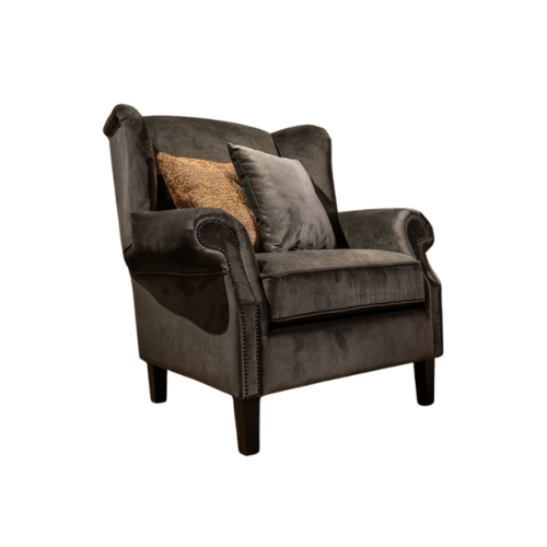 Landelijke gecapitonneerde fauteuil Chelsey