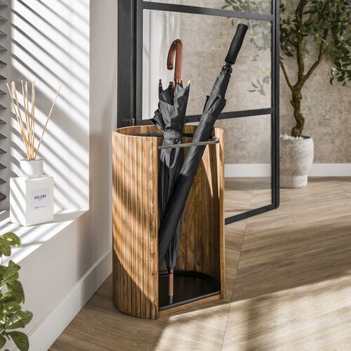 Modern landelijke paraplubak Drex mangohout