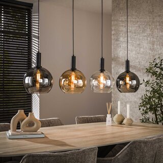 Hanglamp Poly 4-lichts Charcoal