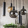 BelaLuz Modern industriële hanglamp Poly 7-lichts charcoal met kokers