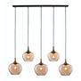 Moderne Hanglamp Fresu 5-lichts Balk Brons