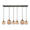 Freelight Hotel Chique hanglamp Fresu 6-lichts Brons