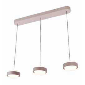 Hanglamp Puleggia 3-lichts balk crème