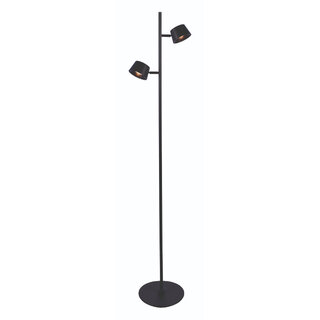Vloerlamp Cugino 2-lichts zwart