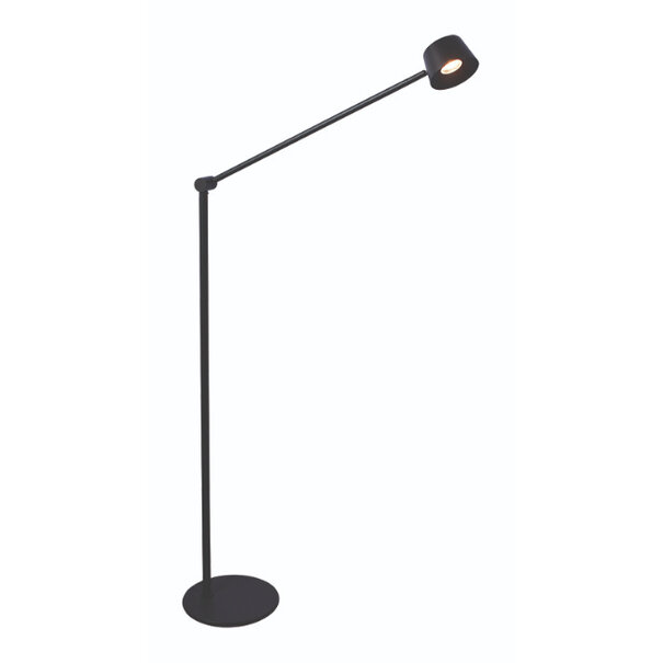 Freelight Moderne industriële vloerlamp Cugino 1-lichts zwart