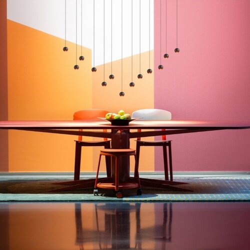 Moderne Design hanglamp Grace 13-lichts ovaal zwart