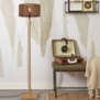 Landelijke Ibiza stijl vloerlamp Iguazu 1-lichts naturel met juten kap