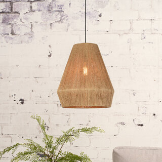 Hanglamp Iguazu 1-lichts Jute Naturel Ø40 cm taps