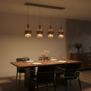 Modern Hotel Chique hanglamp Marrone 4-lichts brons