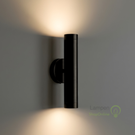 Wandlamp Perugia 2-lichts zwart