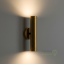 Moderne Industriële wandlamp Perugia 2-lichts brons